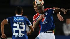 Millonarios pierde a Cadavid para el partido con Corinthians