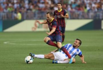 Liga Bbva. Málaga - Barcelona. Andrés Iniesta.