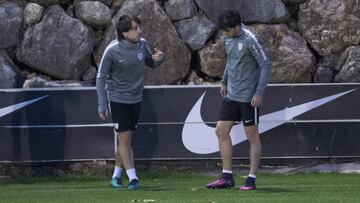 Beñat, ya recuperado junto a Lekue. Jugará hoy ante el Villarreal.