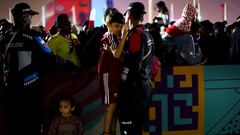 Huge crowds gathered at Al Bidda Fan Park in Doha ahead of the Qatar 2022 World Cup opening match between Qatar and Ecuador