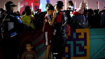 Huge crowds gathered at Al Bidda Fan Park in Doha ahead of the Qatar 2022 World Cup opening match between Qatar and Ecuador