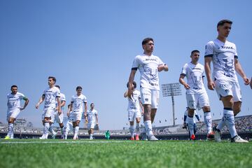 during the 11th round match between Pumas UNAM and Tijuana as part of the Torneo Clausura 2024 Liga BBVA MX at Olimpico Universitario Stadium on March 10, 2024 in Mexico City, Mexico.