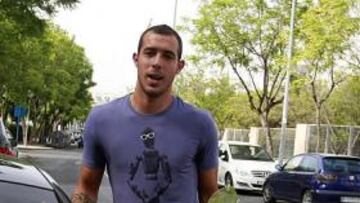 <b>DEBUT CON GOL. </b>Urko Vera se estrenó en El Toralín anotando.