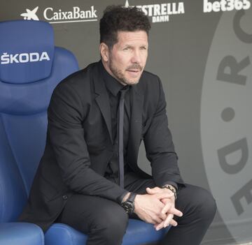 El técnico argentino del Atlético de Madrid Diego Pablo Simeone.