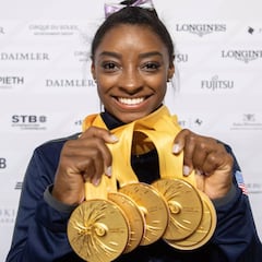 Historia del deporte: el ejercicio de suelo de Simone Biles para su 25ª medalla en los Mundiales