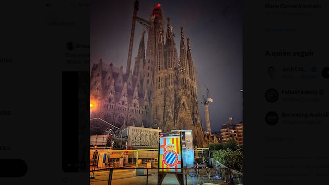 Barcelona amanece teñida de carteles de apoyo al Espanyol