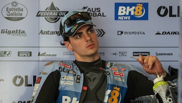 Fermín Aldeguer en el box del Gresini Ducati de MotoGP.