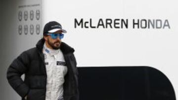 Alonso, en el Circuito de Montmeló.