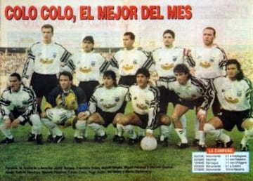 El modelo &#039;neum&aacute;tico&#039; de Colo Colo 1995. Con esta camiseta, el Cacique gole&oacute; 10-0 a Atacama.