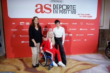 Sara Hurtado, patinadora sobre hielo, Lola Fernández Ochoa, exdeportista olímpica y presidenta de la fundación Blanca y Gemma Hassen-Bay, esgrimista paralímpica y coach.