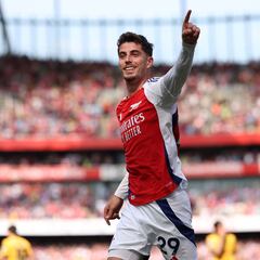 Kai Havertz, a ritmo de Cole Palmer durante la Premier League en el 2024