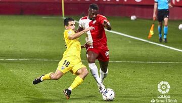 Matos, durante el Girona - M&aacute;laga.