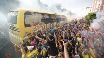 Apoteósico recibimiento a Las Palmas