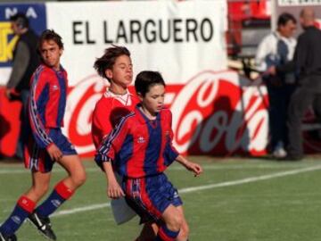 En el Campeonato de Brunete vistiendo los colores del Barcelona.