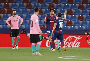 Melero, a pase de Miram¨®n, acerc¨® al Levante con el 1-2.