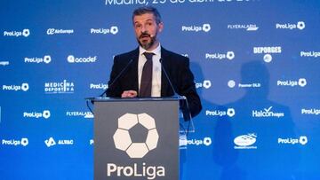 David Jiménez, en una comparecencia de ProLiga.