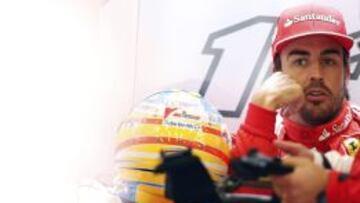 Fernando Alonso, prudente pero animado para la carrera. 