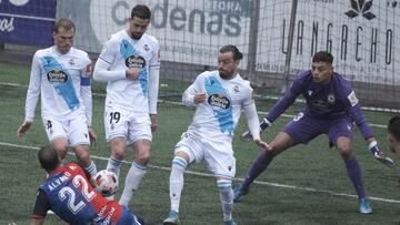 El Depor falló en las dos áreas ante el Langreo