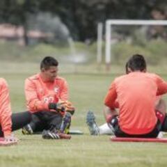 Santa Fe hizo trabajo de recuperación y fútbol