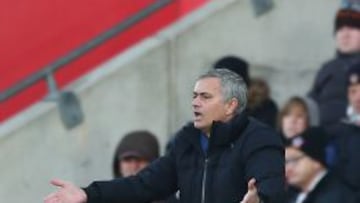 José Mourinho, durante el partido.