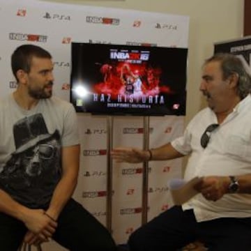 Marc Gasol durante la entrevista con Josep Margalef.