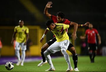 La Selección Colombia enfrentó a Egipto en el estadio Atleti Azurri d'Italia, cancha del Atalanta de Bérgamo, en partido preparatorio de cara al Mundial de Rusia 2018, en el que la 'tricolor' debutará el 19 de junio frente a Japón en Saransk.