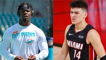 Los Miami Dolphins y Miami Heat de la NFL y NBA respectivamente, se unieron para brindar agua, alimentos y más a los damnificados en Surfside.