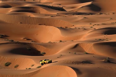 El piloto Marcos Baumgart y su copilot Kleber Cincea.