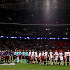 Tottenham-Barcelona en imágenes
