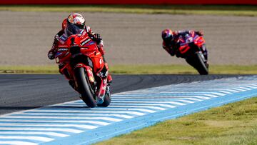 MotoGP - Japanese Grand Prix - Mobility Resort Motegi, Motegi, Japan - October 6, 2024 Ducati Lenovo Team's Francesco Bagnaia in action during the MotoGP race REUTERS/Kim Kyung-Hoon