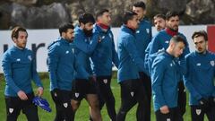 11/01/2021 FUTBOL ENTRENAMIENTO ATHLETIC DE BILBAO JUGADORES