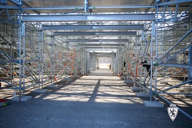 El Real Zaragoza jugará como local las dos próximas temporadas en un campo prefabricado de 20.103 asientos, que permitirá recortar notablemente los plazos de entrega de la Nueva Romareda.

