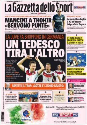 Portadas de la prensa deportiva