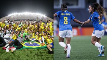 La selección brasileña femenina se ha impuesto en los torneos Sudamericanos Sub-20 y Sub-17 con una superioridad aplastante en cada partido.