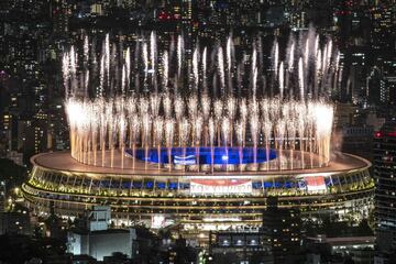 Un momento de la Ceremonia en el Estadio Olímpico.