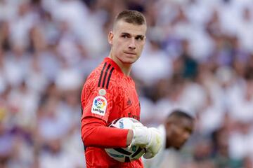 Lunin, en el Clásico.