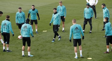 El entrenamiento del Madrid antes de volver a la Copa