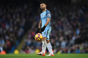 Manchester City's Argentinian striker Sergio Aguero