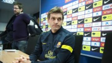 Tito Vilanova, en rueda de prensa.