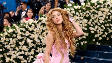 NEW YORK, NEW YORK - MAY 05: Shakira attends "Superfine: Tailoring Black Style", the 2025 Costume Institute Benefit, at Metropolitan Museum of Art on May 05, 2025 in New York City. (Photo by Taylor Hill/Getty Images)