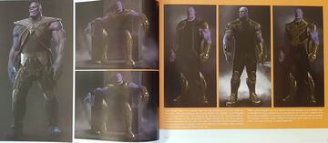 Thanos | Terminamos nuestra seleccin de artes conceptuales de Infinity War, de nuevo, con el verdadero protagonista del film; en este caso observamos diferentes atuendos y armaduras doradas, incluso mientras el titn loco permanece sentado en su trono.