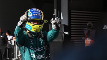 Fernando Alonso (Aston Martin). Interlagos, Brasil. F1 2023.