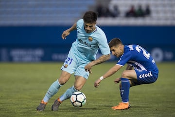 Lleg車 al Barcelona en calidad de cedido la temporada 17/18, jug車 con el Barcelona B y debut車 con el primer equipo