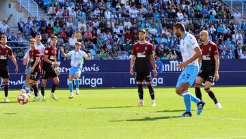 Partido del Malaga en La Rosaleda ante el Recreativo.