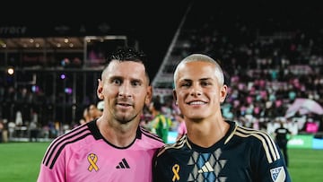 Cavan Sullivan cumple su sueño de conocer a Lionel Messi