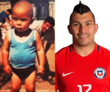 Gary Medel lucía un look calvo cuando era pequeño, pero ya se veían algunos rasgos del 'Pitbull' que es hoy. 