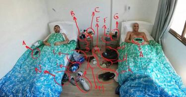 La caótica habitación de Ginóbili y Nocini: "Discúlpame mamá"