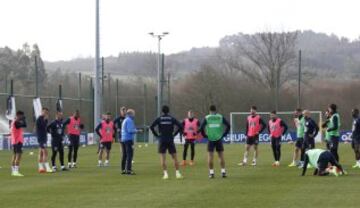 Primer entrenamiento del Pepe Mel como entrenador del Deportivo de la Coruña 