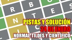 Wordle en español y tildes para el reto de hoy 24 de enero: pistas y solución