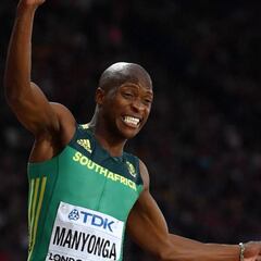 Luvo Manyonga salta 8,40 en longitud y es líder mundial